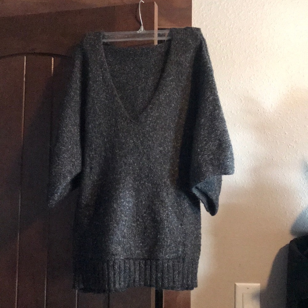 Hooded wool sweater